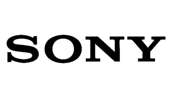 Sony logo on a white background, representing electronics brand.