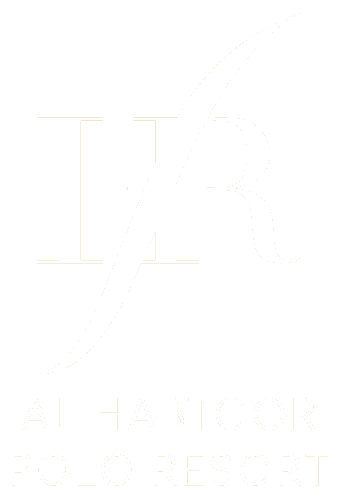 Luxury polo resort logo with elegant design and branding elements.